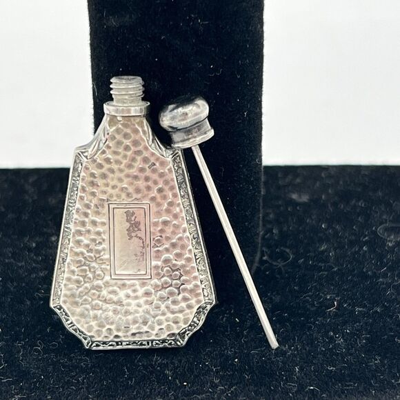 Perfume Bottle Sterling Silver Webster Co Art Deco style With Dabbler - Picture 4 of 4